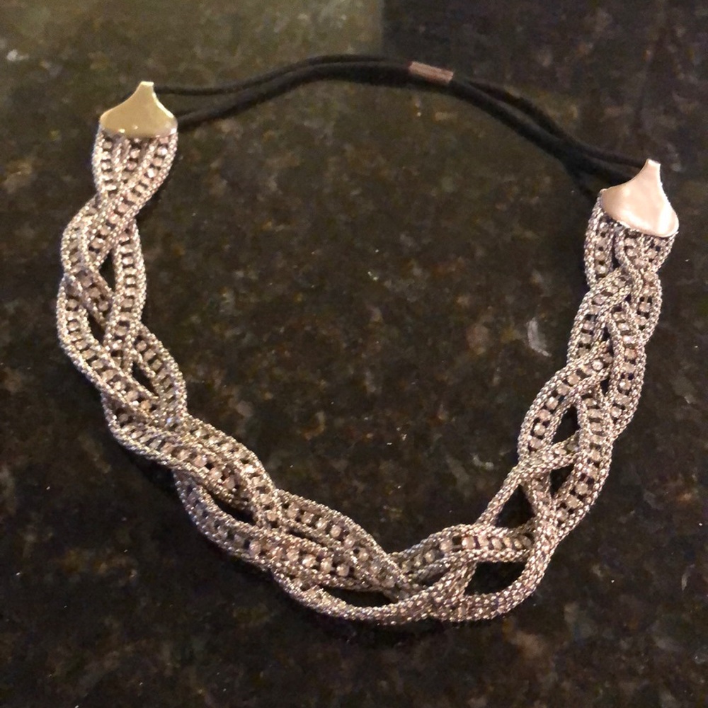 Silver Jeweled Headband